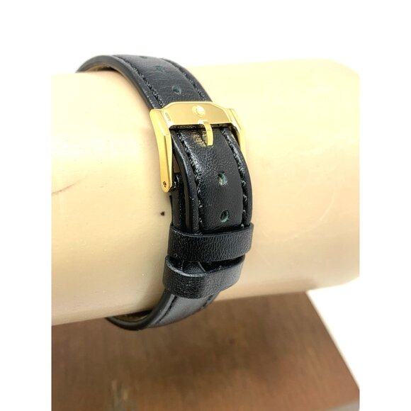 Movado Women's Watch 0607275 Swiss Quartz Gold Museum Black Dial Leather Band - Picture 10 of 14